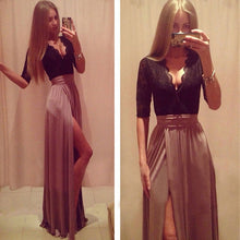 Load image into Gallery viewer, Female Slim Sexy Party Dress Deep V Cardigan Slim Dress Summer